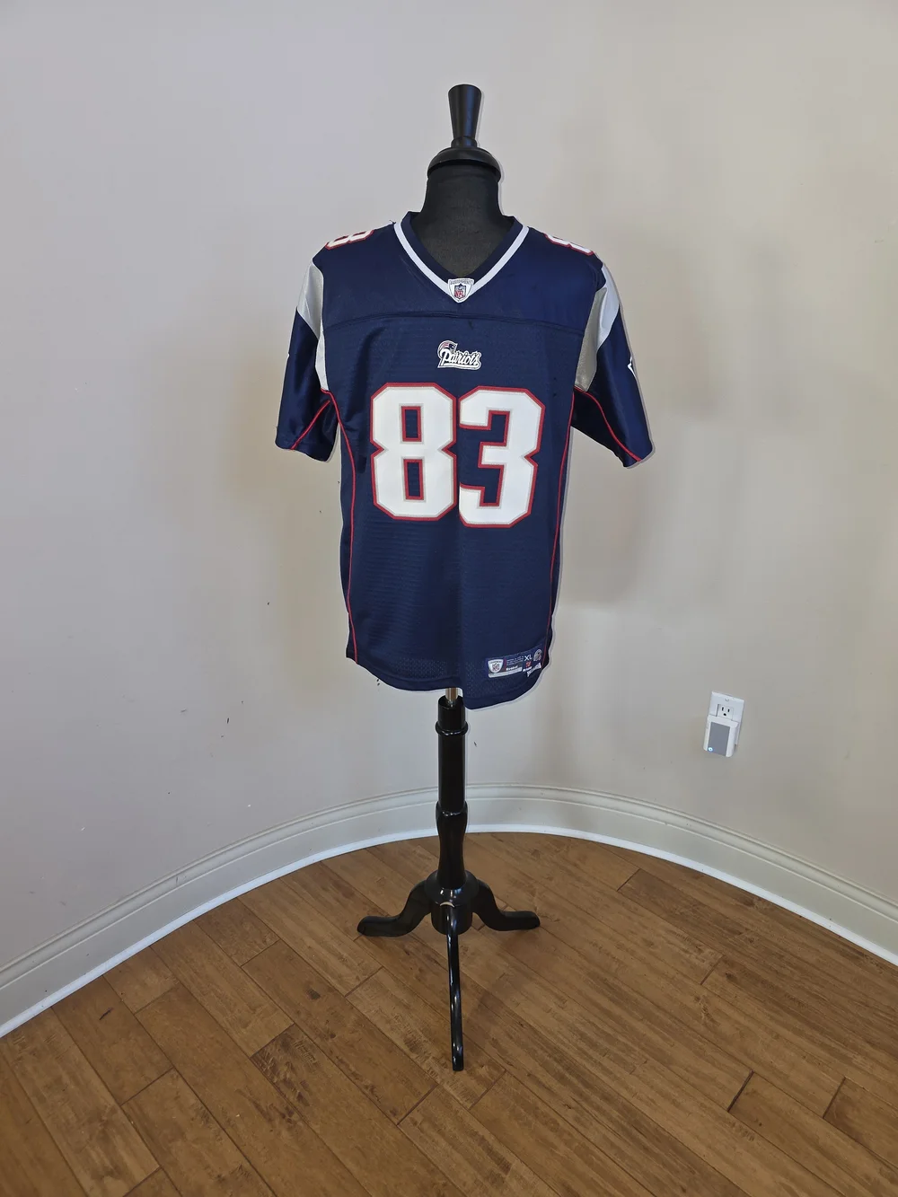 Wes Welker #83 Patriots Reebok On Field Jersey Youth XL +2 NFL